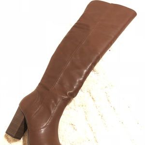 Brown Knee over heel boots (Express)